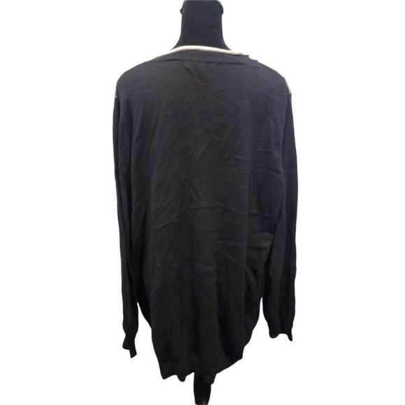 Ellos V-Neck Argyle Sweater - Picture 4 of 8